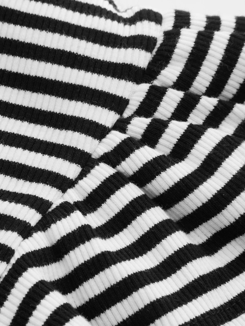 Commense Striped Ribbed Top - Picture 9 of 16